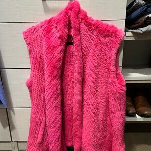 Real Rabbit Fur Vest (BRAND NEW, NEVER WORN, The Fox)